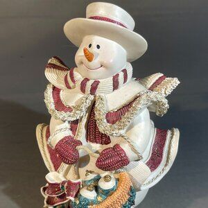 St Flurrys “Leland Stanfrost” Mind Spring Studios Snowman Figurine 6” (447)